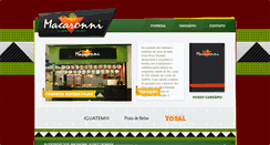 Desktop Screenshot of macaronni.com.br