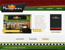 Tablet Screenshot of macaronni.com.br